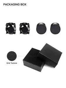Zircon Stud Earrings Set, Unisex Hip Hop Fashion Jewelry, Pain-Free Ear Cuffs, Perfect Gift, Daily & Special Occasions
