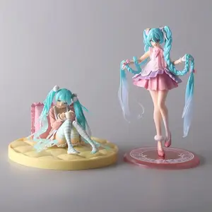 Hot Kawaii Girl Hatsune Miku Anime Figure Fashion Subclture Miku Action Figure Birthday Gift PVC Collection Model Doll Toys