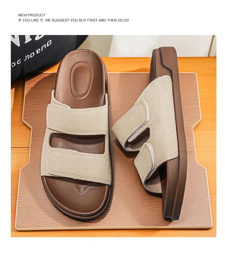 Men's Summer Slippers Outdoor Beach Sandals Breathable Anti - slip Sports Flip Flops High Trendy