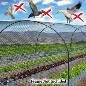 Heavy Duty Black Mesh Netting 100' X 50' Bird Poultry Aviary Game Pen Net Durable Protective Fence Net for Chicken Coop Duck Goose Rabbit Farm Garden Outdoor Enclosure Net fathersdaygift