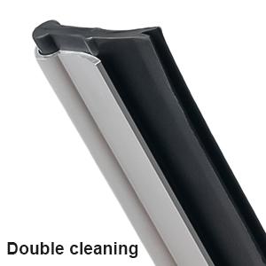 17.2"Professional Floor Scrubber Shower Squeegee,Rubber Silicone Broom with Long Stainless Steel Handle for Kitchen, Swimming Pool, Concrete Floors,Shower Tiles,Garages,Windows,Glass,Pet Hair Removal