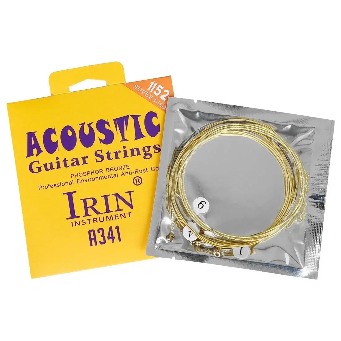 Acoustic Guitar String Hexagonal Alloy Folk Guitar String, 10-53 Gauge Guitar Stringed Instruments Accessories