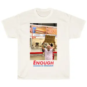 Enough Is Enough Graphic T Shirt Unisex Casual Crewneck Tee Vintage Retro Statement Shirt