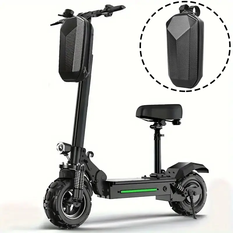 4L Electric Scooter Front Hanging Handlebar Bag, Waterproof Foldable Eva Hard Shell, Large Capacity Storage Bag, Durable Material