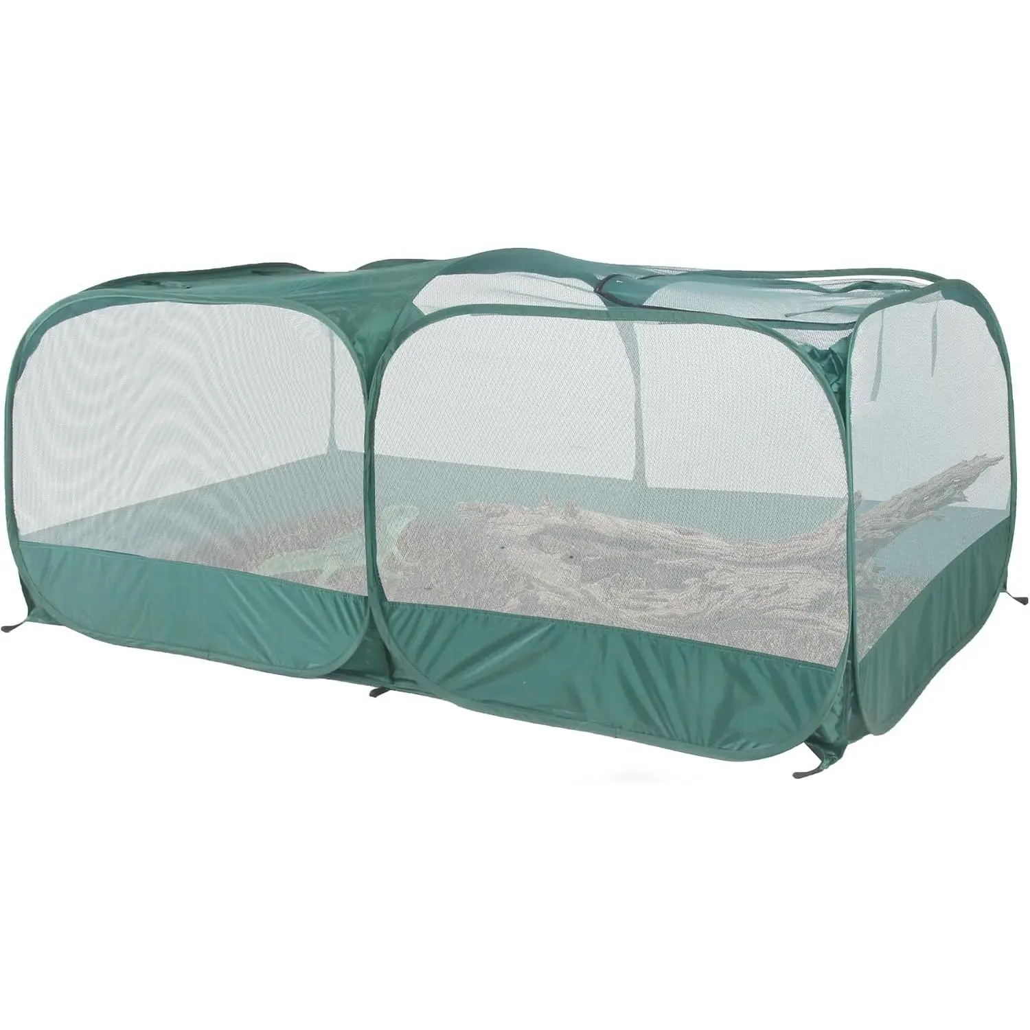 Foldable Portable  Playpen, Pop-Up Breathable Mesh Small  Cage with Transparent Walls & Bottom, Outdoor Indoor Small  Enclosures Tent for Lizards,Cats,Chickens,Rabbits (2M)