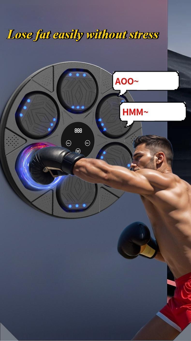 TikTok Shop Music Boxing Target with Bluetooth for Adults - Music-Based Punching Device with Included Boxing Gloves for Home Office & Gym Training