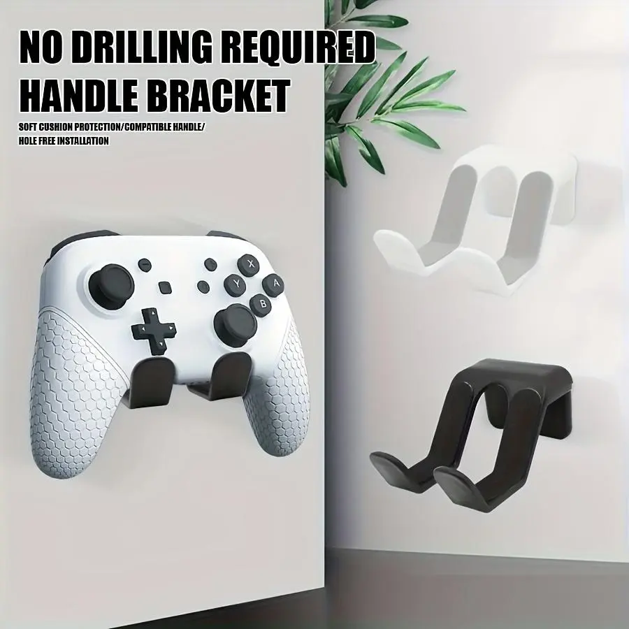 Wall-mounted Game Controller/Headphone Stand/No Drilling Required ABS Plastic/Safe Locking Mechanism/Stylish Modern Design/Suitable for Storing Gaming Accessories/Practical Hook