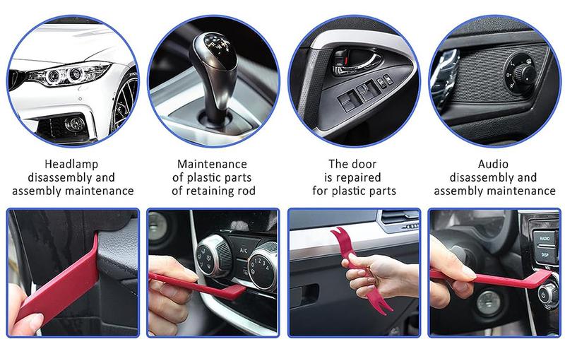 Portable Car Repair Tool Kit for Car Door & Tire, 1 Set  Portable Universal Car Unlock Tool Set Universal Car Emergency Repair Kit