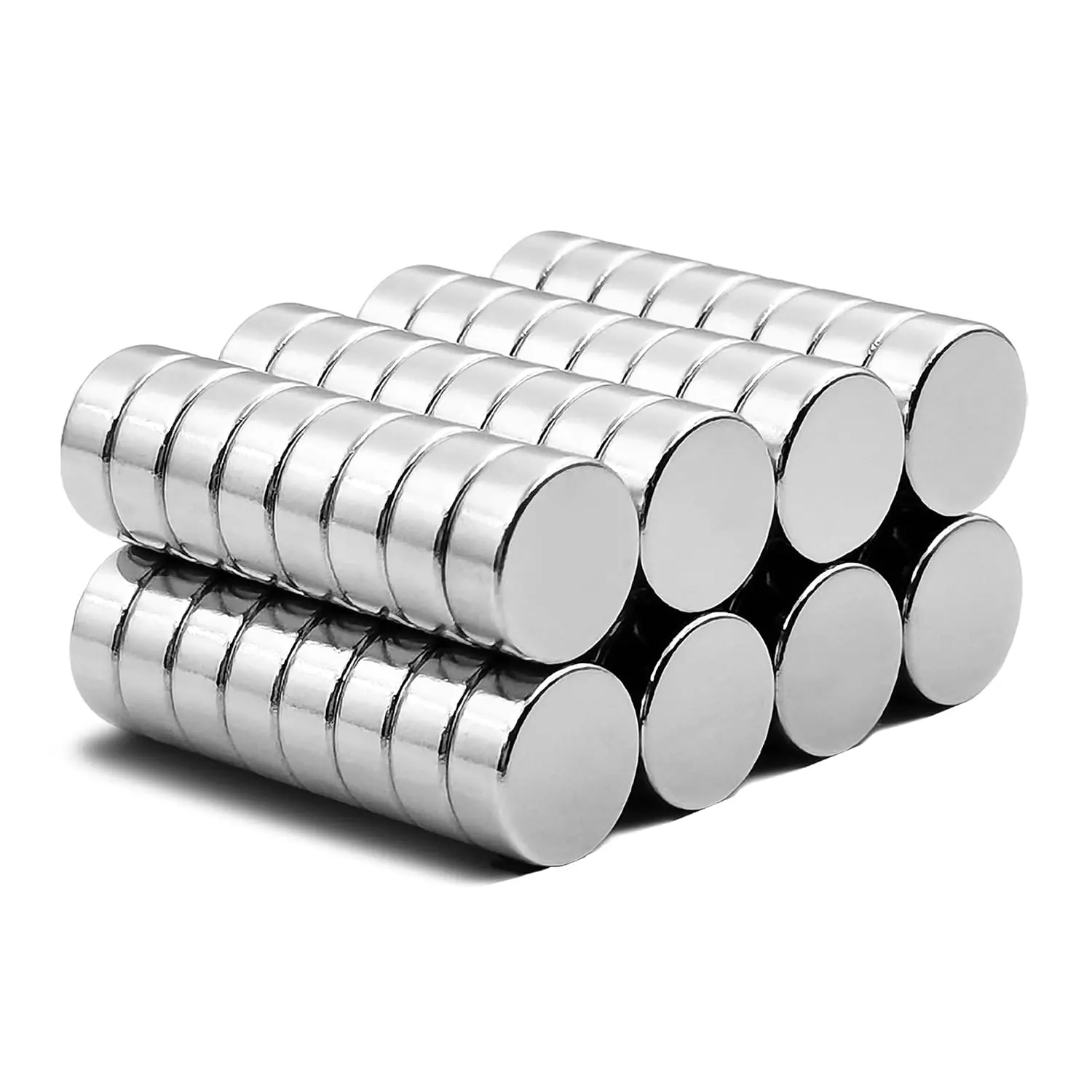 64 Pack Neodymium Magnets Strong, 8x3mm Powerful Rare Earth Magnets, Small Round Magnet for Crafts, Whiteboards, Office, DIY, Tool Organization