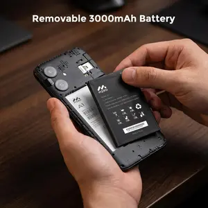 4G Android 14 Go Edition Smartphone 6" Display 2GB 32GB 256GB Expandable 3000mAh Battery Dual SIM Blue