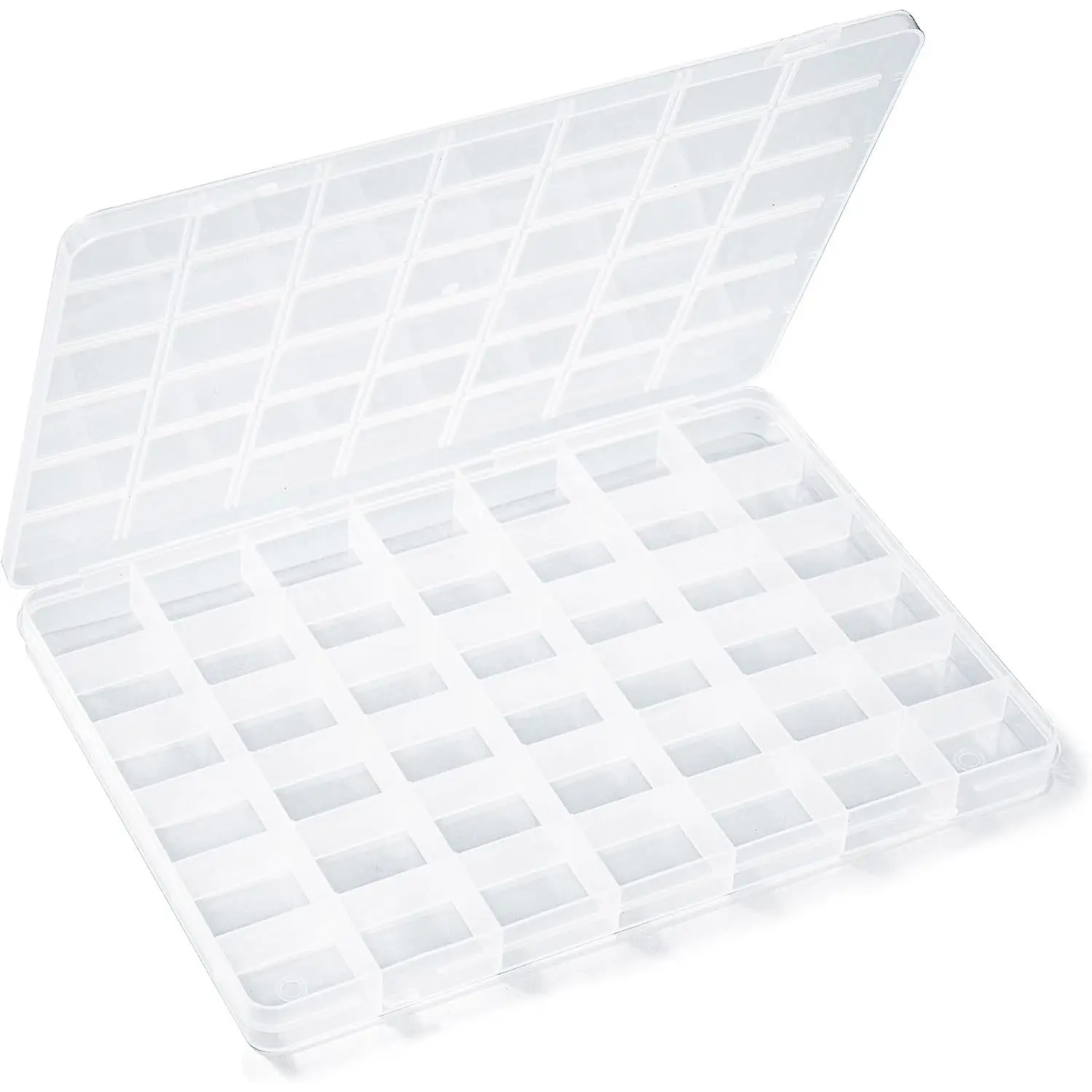 42 Grids Plastic Bead Organizer Beads Storage Containers Bead Holder Organizer Clear Storage Dividers Box for  Arts and Crafts