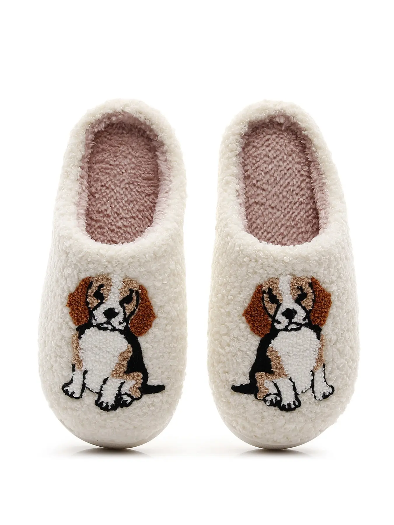 Women's Fall Winter Cartoon Beagle Animal Slippers, Casual Indoor Outdoor Comfortable Warm Non-Slip Eva Material, Perfect Holiday Gift