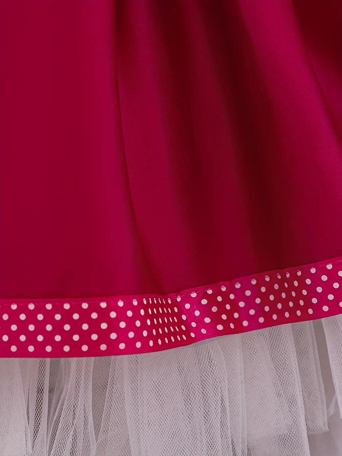 Adorable Pink Princess Dress for Little Girls - Elegant Lace Detail, Ruffled Skirt, and Matching Hat - Perfect for Christmas, Birthday, and Halloween Celebrations, Birthday Dress |         Elegant Lace Detail |         Ruffled Skirt Design, Christmas Dres