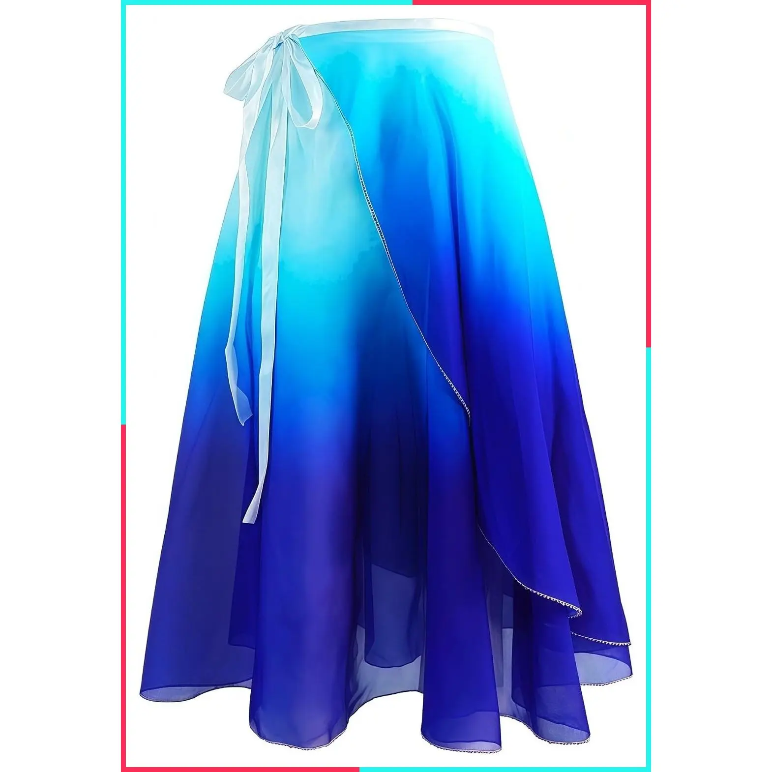 Ballet Skirts for Women and Girls, Flowy Long Wrap Dance Skirt