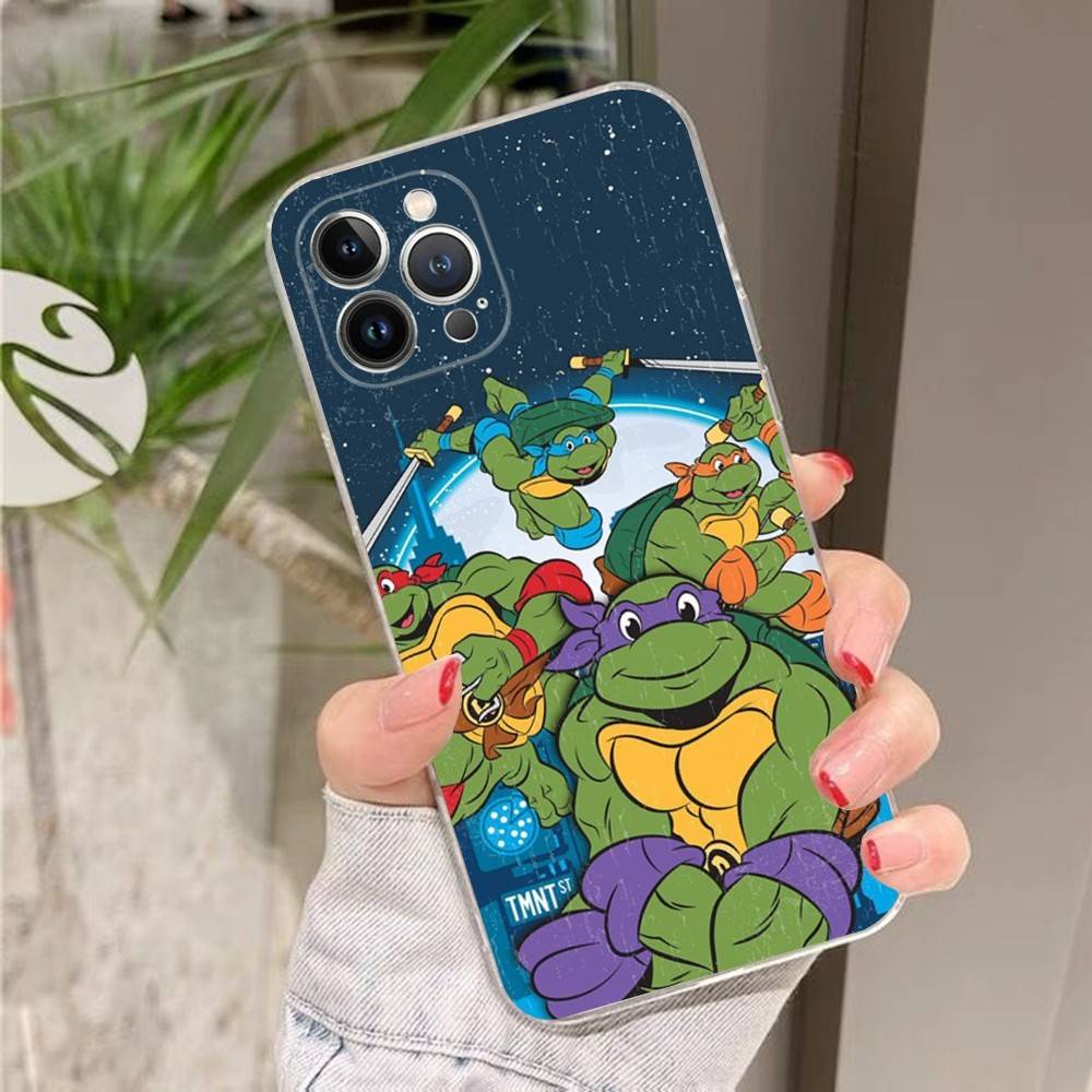 Cartoon Anime N-Ninja Cool T-Turtles Phone Case for IPhone 17 16 15 14 11 12 13 Pro Max Cover Plus Funda Shell Christmas Gift