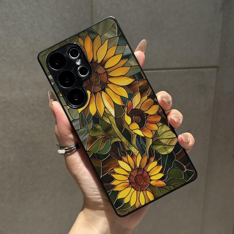 Compatible with iPhone 16 Pro Max/15/14/13/12 Pro/S25/S24/S23/A52/Zfold34/5/6/Google Pixel6/7/8/9 Phone Case Just Now Sunflower Pattern phone case HNSP2ZBb1