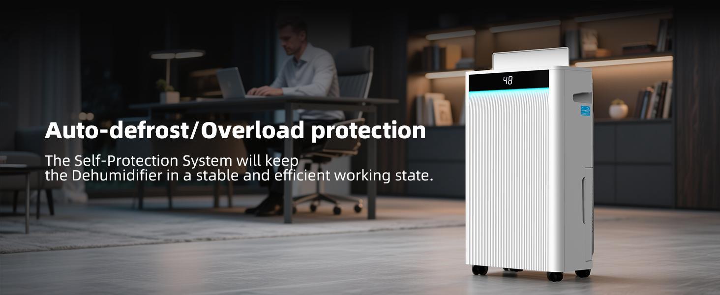 KeepGlad 4,500 Sq.Ft 2025 Energy Star Max 80 Pint/Day Dehumidifier for Basement, Bedroom, Home, Bathroom, Smart Compressor Dehumidifier with Drain Hose, Intelligent Humidistat-- Bery1