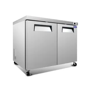 ARCH Orikool 48-Inch Commercial Undercounter Refrigerator 14.1 Cu.Ft 2-Door ETL Listed Stainless Steel Reach-In Cooler with Smooth Casters for Restaurants Cafes Bars Pizzerias Food Service Kitchen Storage, Home Furniture and Household Product