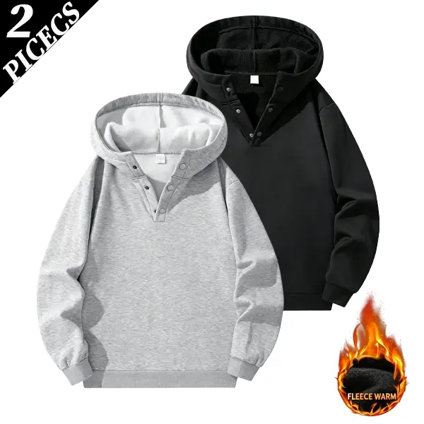 Men'S Casual Fleece Hooded Sweatshirt Pullover Sweater Thermal Jumper Hoodie Long Sleeve Top Knitted Warm Spring Fall & Winter Fashion European Style Knitwear Vacation Ideal Men Gift Daily Formal Wear Daily Look Crew Polyester Fabric Menswear Knitwear