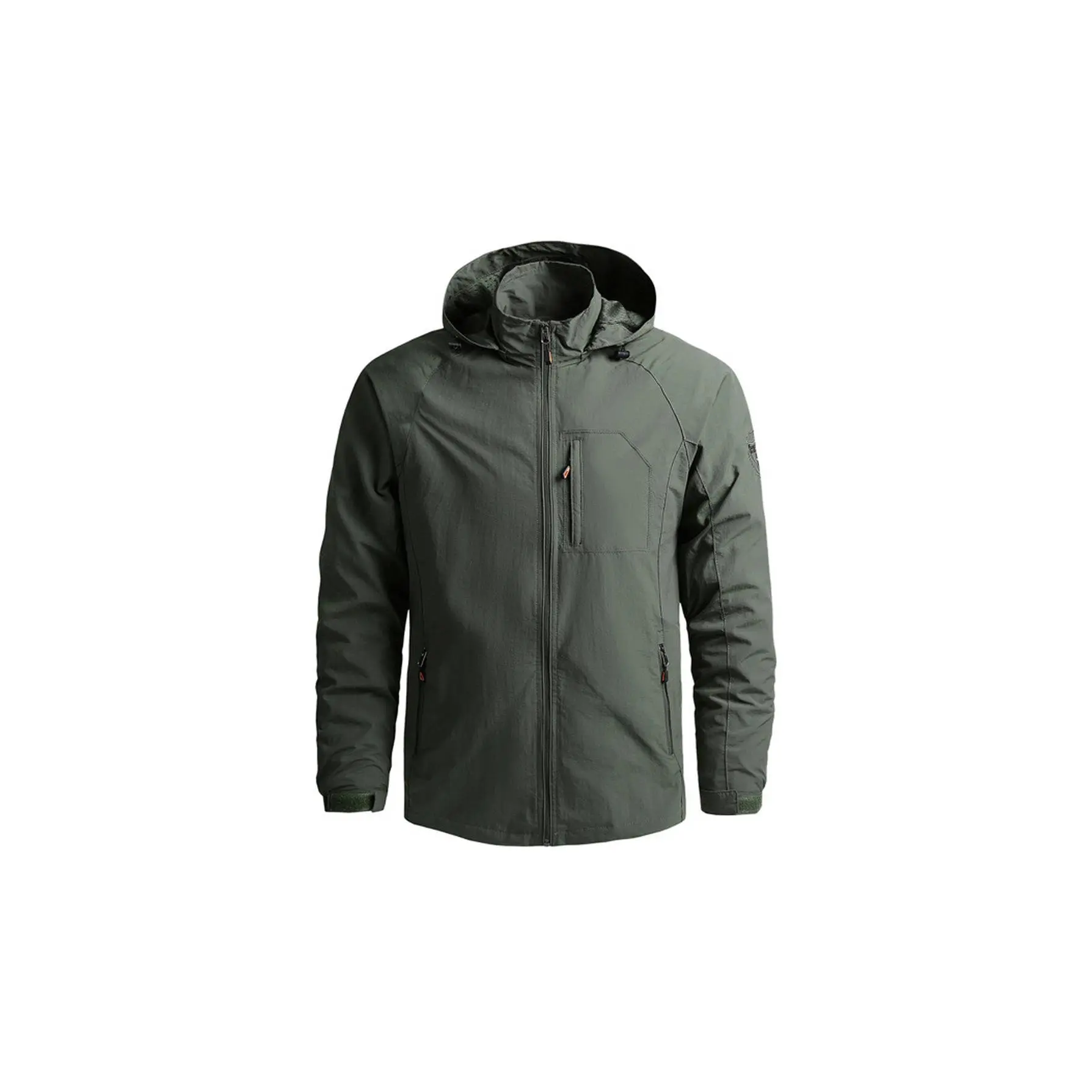 This outdoor jacket is made of lightweight stretchy softshell fabric, which is wrinkle-resistant and durable, windproof and breathable, offering both lightness and high quality. It is breathable and quick-drying, making it perfect for hiking, camping, and
