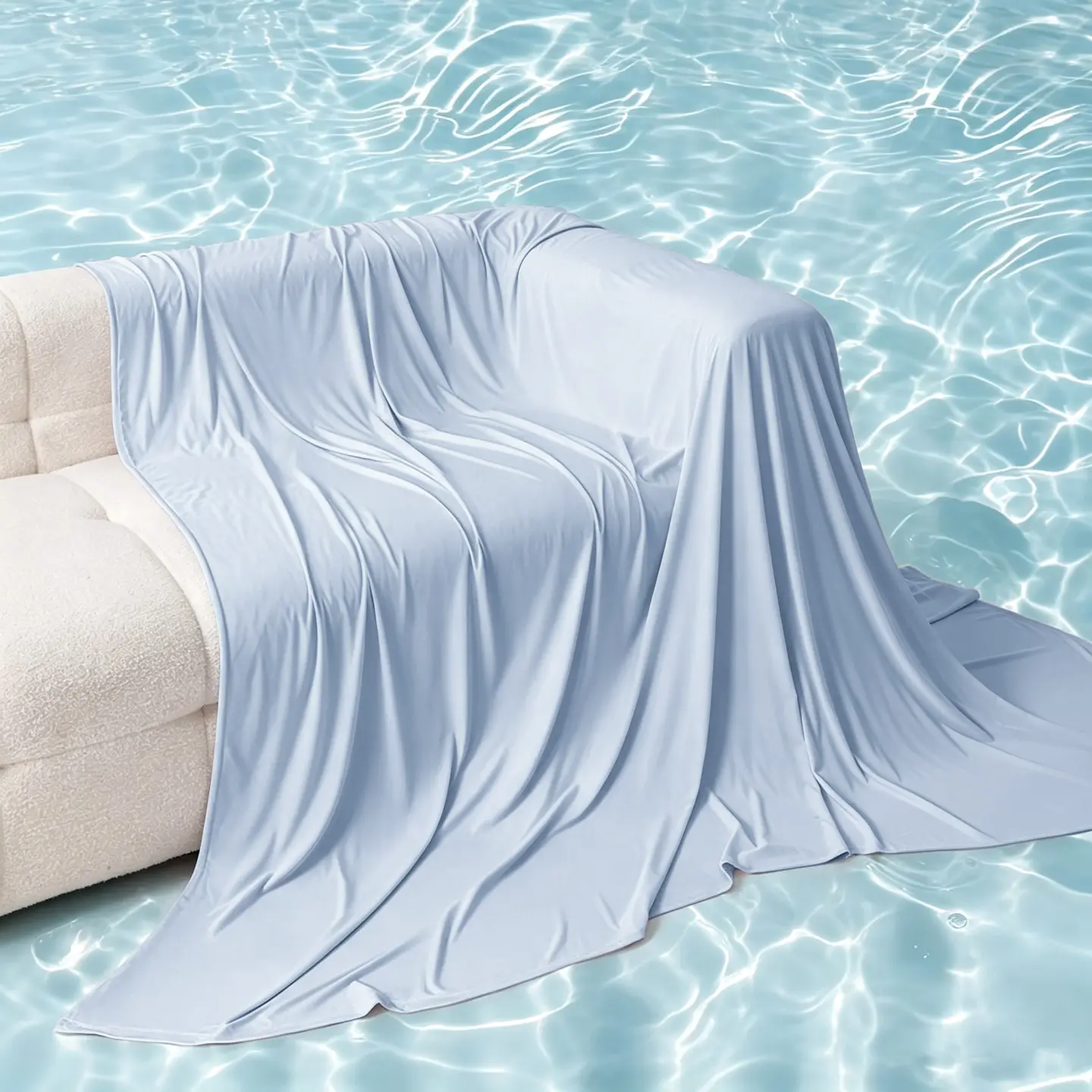 1pc Breathable Cooling Throw Blanket Suitable for Hot Sleepers, Lightweight Summer Cooling Bedding Heat-Absorbing Keeping Adults Cool Soft Airy Smooth, for Bedroom Living Room Dorm