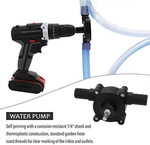 Portable Electric Drill Pump for Water and Liquid Transfer, Self-Priming Hand Pump, Durable, Easy to Install and Use, Versatile for Home and Outdoor Applications