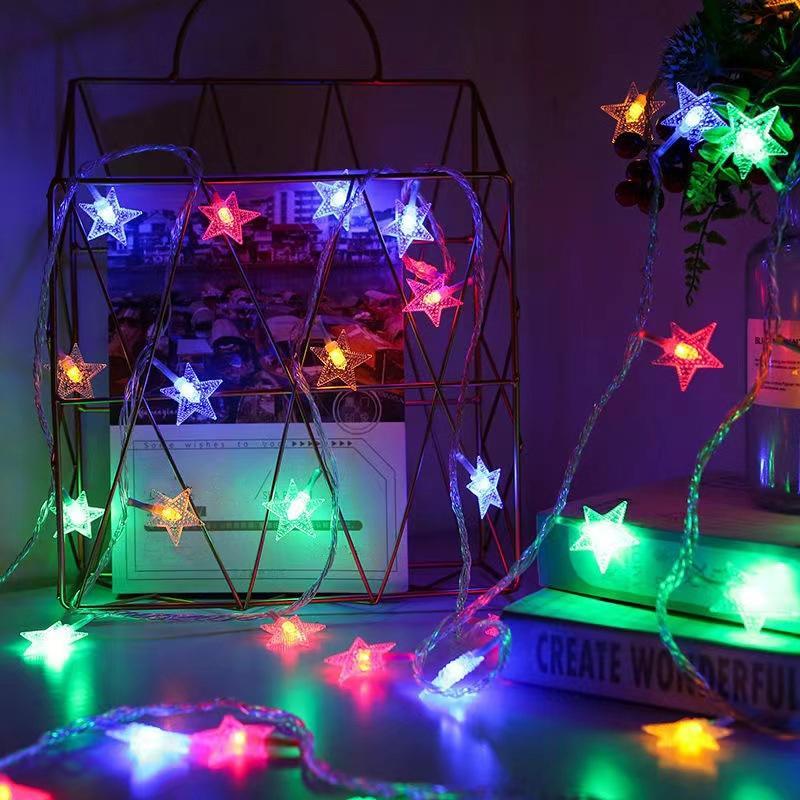 LED Star String Light, Battery Powered 9.8ft 20 Lamps Twinkle Light, Decorative Light for Bedroom, Party, Wedding, Christmas Tree, Indoor and Outdoor Decoration