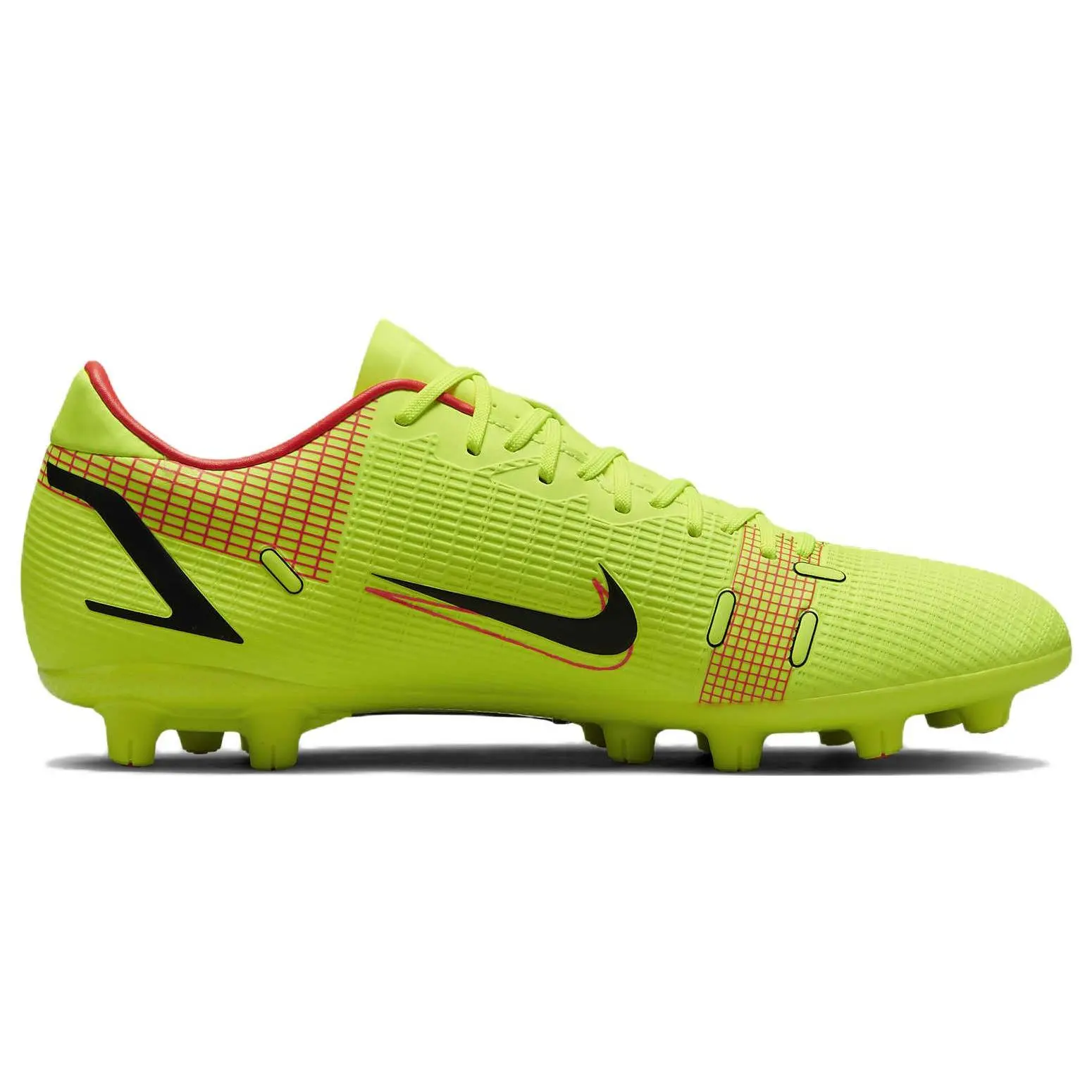 Nike Mercurial Vapor 14 Academy AG Football Cleats for Men – Fluorescent Green, Cushioned, Durable, All-Surface Verifiable, with credentials and supporting global authentication