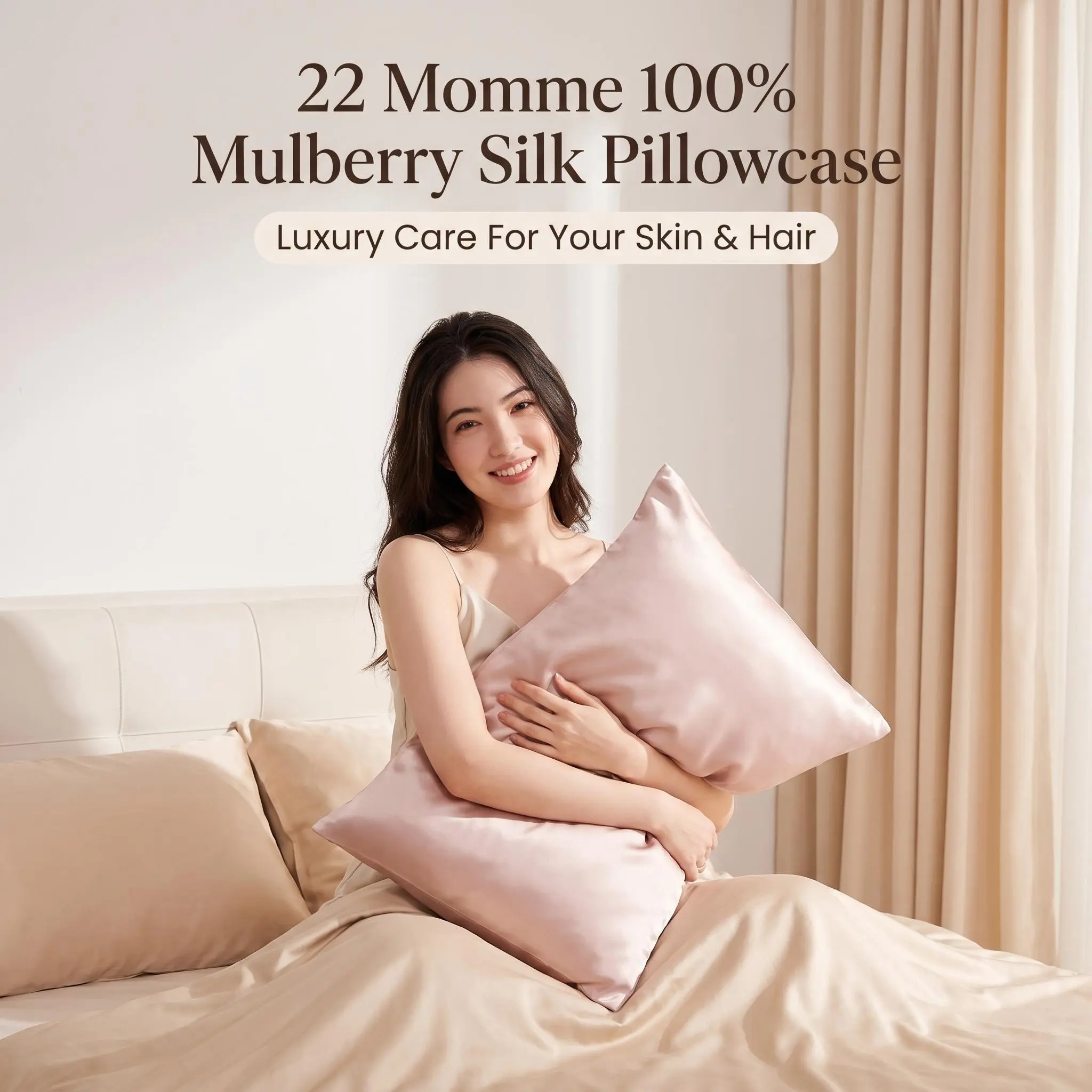 Drjinsi22 Mm Dual-Sided A-Class Heavyweight Silk Pillowcase, 100% Mulberry Silk, Gift Box Envelope Style, High-End Luxury Bedding Accessory