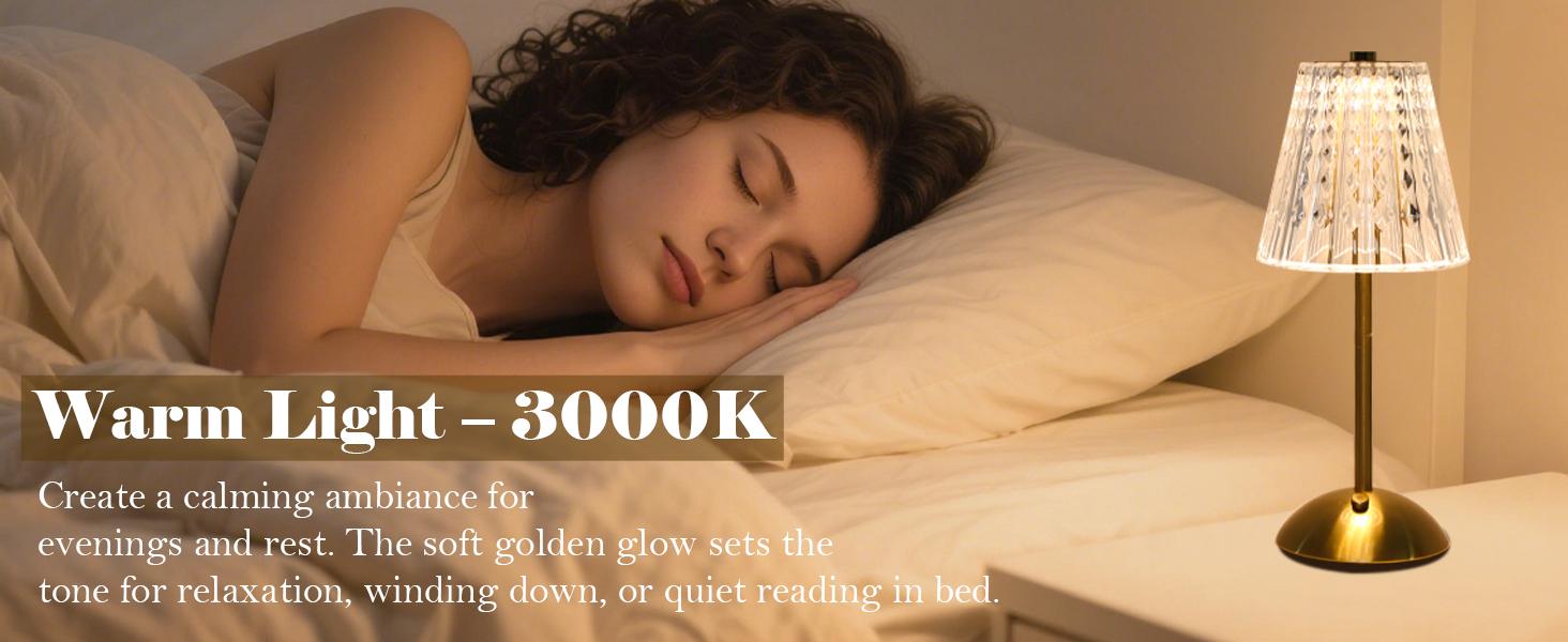 2 Pack Crystal Table Lamp, 5000mAh Rechargeable Battery Lamp with Touch Control, 3 Color Temperatures, Dimmable Brightness, Matte Aluminum Light for Bedroom/Bar/Kitchen/Outdoor, Home Décor