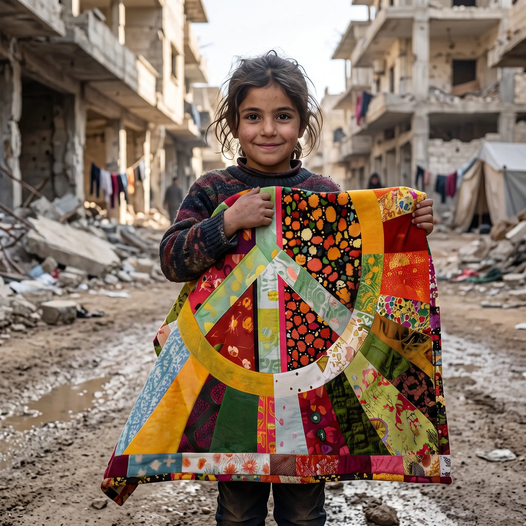 1pcs Colorful Retro Hippie Peace Symbol Flannel Throw Blanket, The blanket is thicker and softer. Cozy Patchwork Floral Print, Ideal for Warm Autumn Thanksgiving Holiday Gift Decor