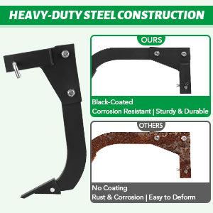 GARVEE Heavy Duty GARVEE Hitch Mounted Ripper and 18'' Shank Middle Buster Plow for ATV/UTV Tractor, Easy One-Pin Mounting, Ideal for Lawn Ripping and Trenching Tasks with 2" Receiver Compatibility.