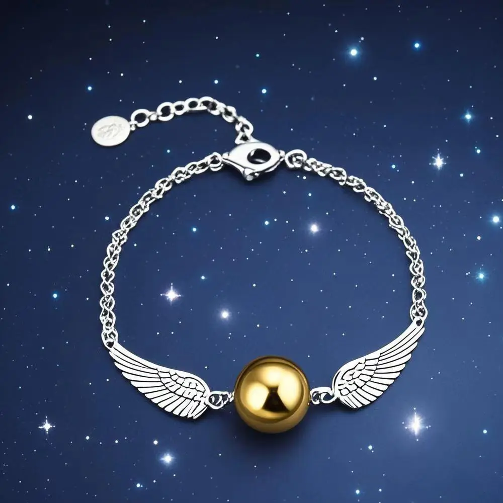 Harri Golden Snitch Bracelet Potter Multi Wings Snitchs Owl Hedwig Layer Handmade Bracelet for Fans Gifts