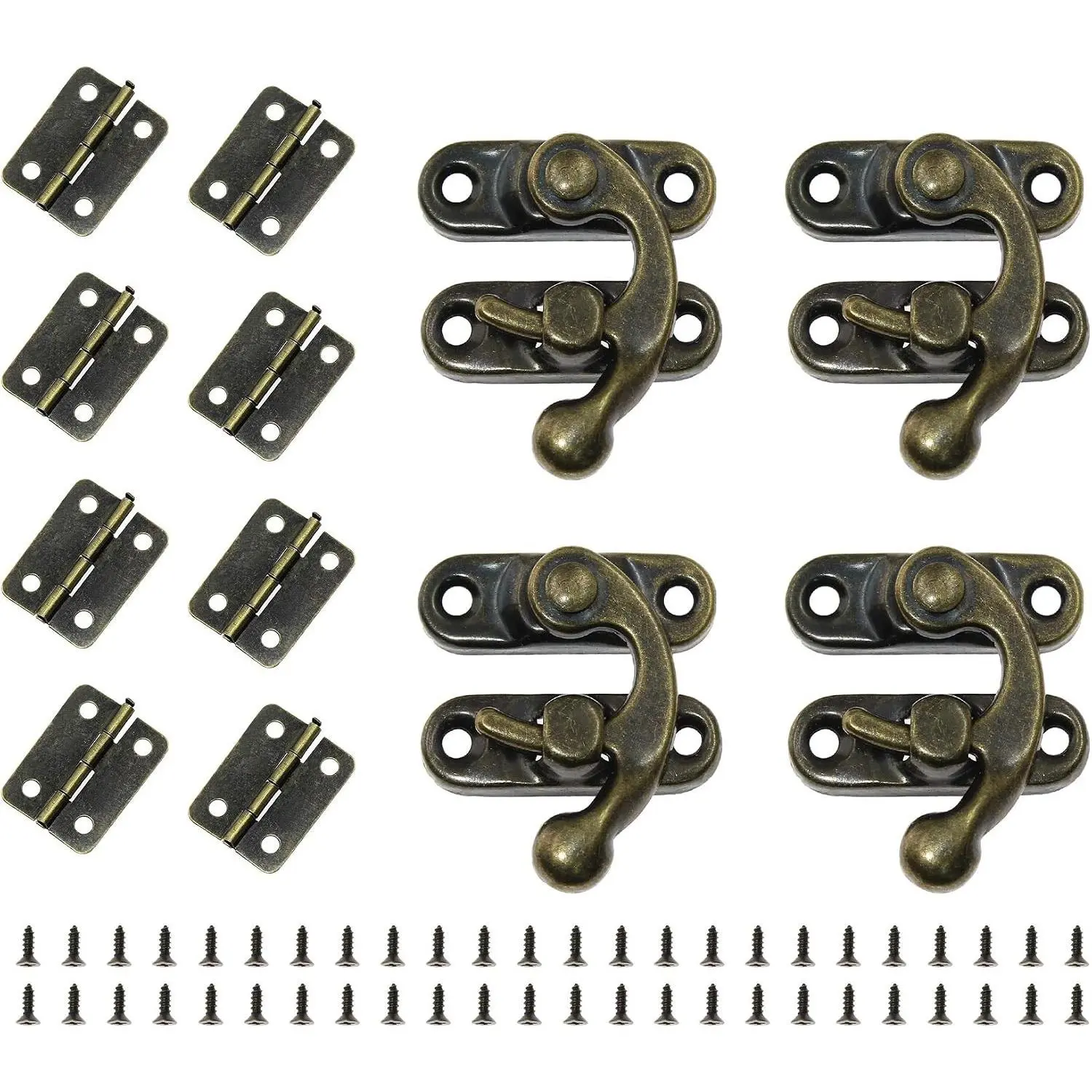 Mini Box Hinges, 8Pcs