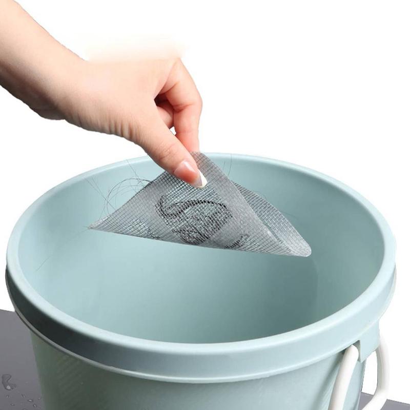 Sewer Hair Blocking Stickers, 3 Counts, 6 Counts or 12pcs Floor Drain Filter Screens, Drain Strainer Covers for Hair Stoppers, Summer Home Bathroom & Kitchen Essentials