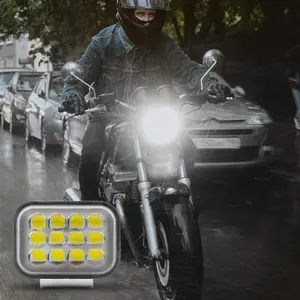 Motorcycle LED Light Bulb, Multipurpose 12-LED Light Bulb, Motorcycle Headlight Bulb, Motorcycle Lighting Lamp, Warning Light, Fog Light, Driving Light