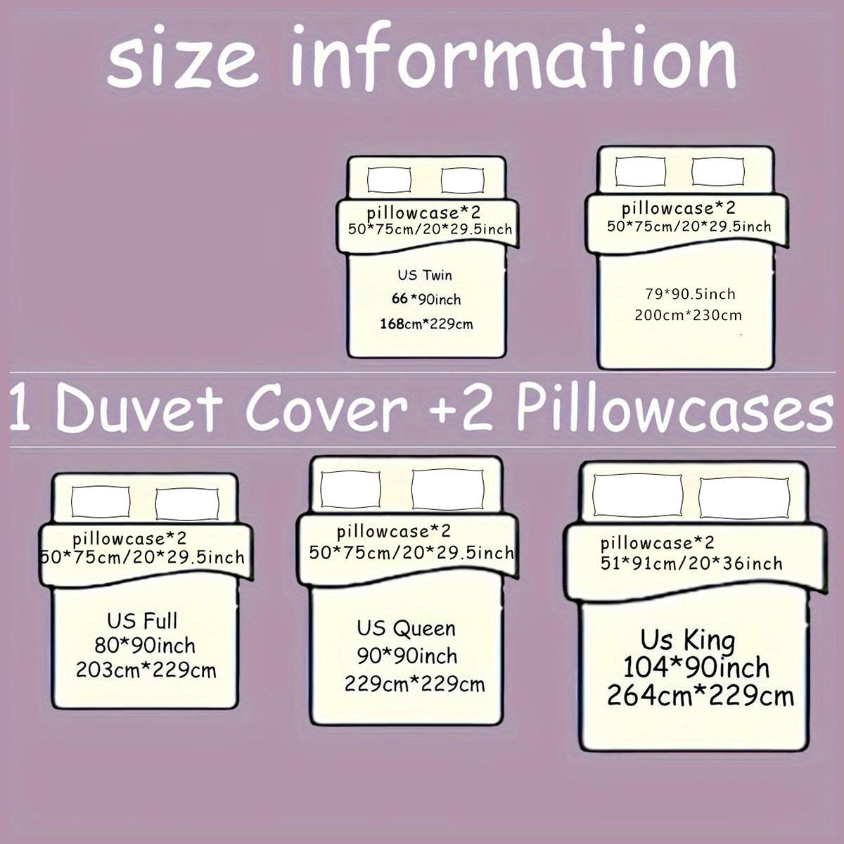 3-Piece Soft Milk Velvet Bedding Set, European Style Edges, Includes 1 Quilt Cover & 2 Pillowcases, Valentine Gift Idea, Soft Bedding Sets