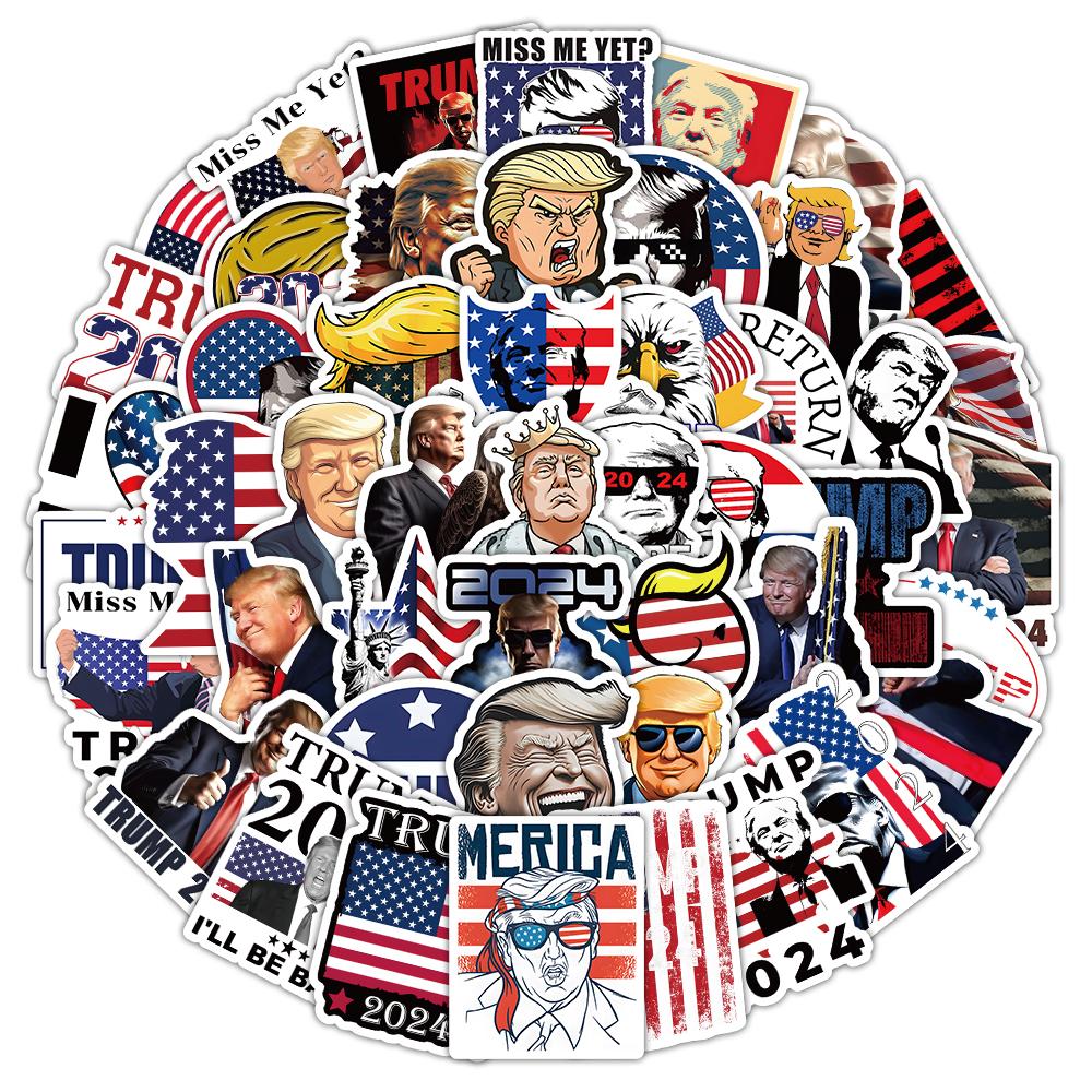 250 waterproof stickers, personality Trump, mobile phone cup luggage decoration stickers