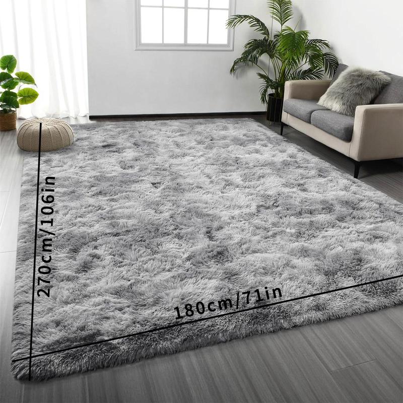 Ultra Soft Solid Color Plush Area Rug, Long Pile Carpet for Living Room, Bedroom, and Window Sill, Cozy Floor Mat for Home Decor