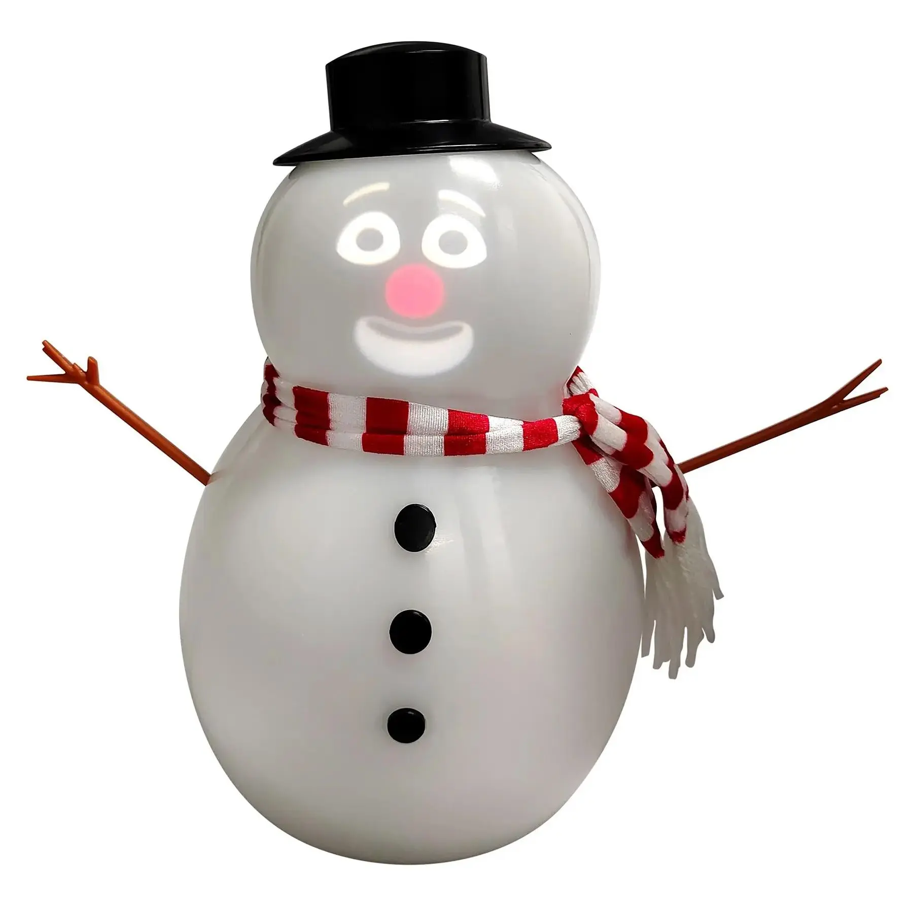 ANIMAT3D FrostByte 12" Animated Talking Snowman, Light Up Projector Face, Christmas Songs, Jokes & Funny Expressions