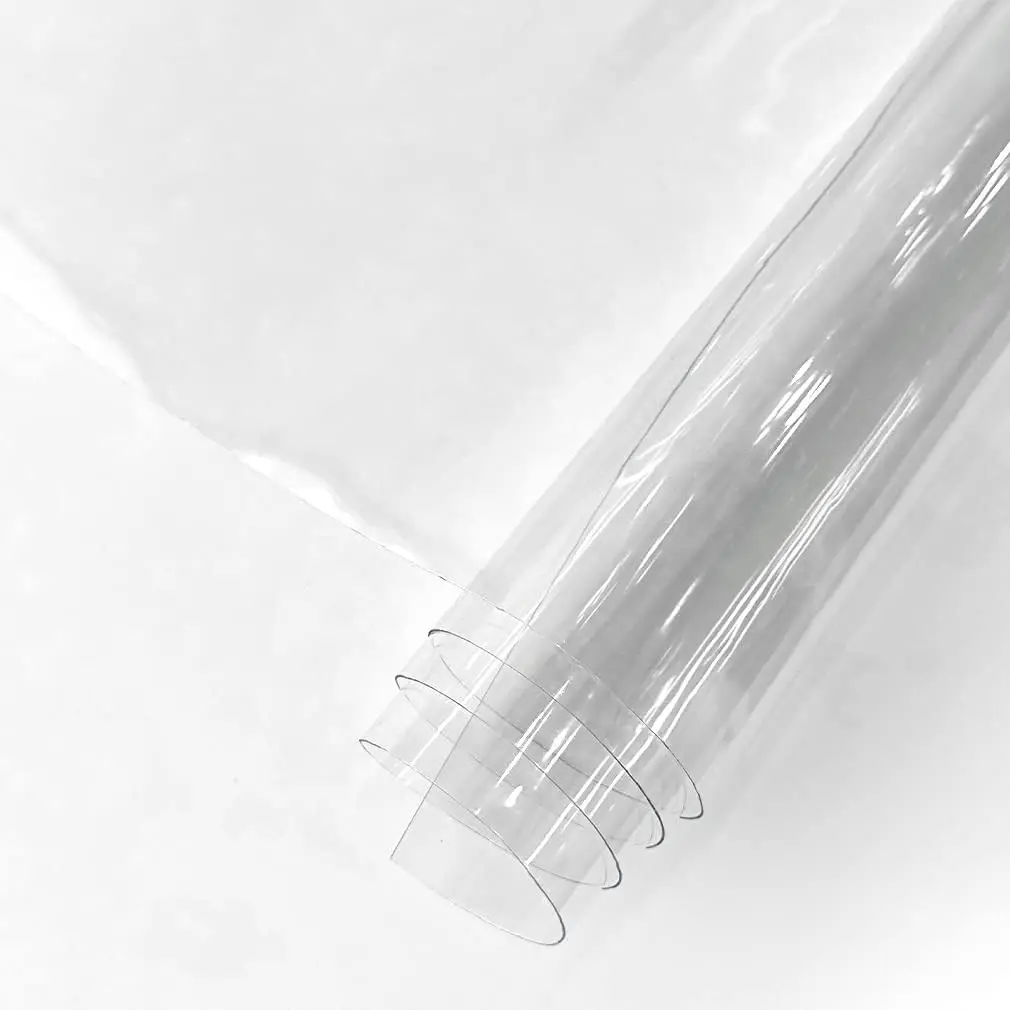 Transparent PVC Super Clear Holographic Vinyl Sheets 1 Roll 11.8''x47'' (30cmx120cm) for DIY Bows Earrings Bags Crafts Making (HY-101)