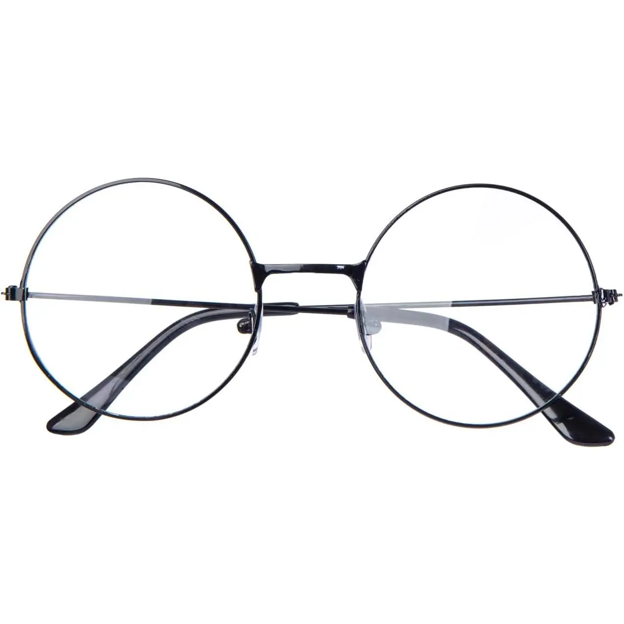 Retro Round Eyeglasses Clear Lens Metal Frame Glasses For Men Women Party Costume Accessories