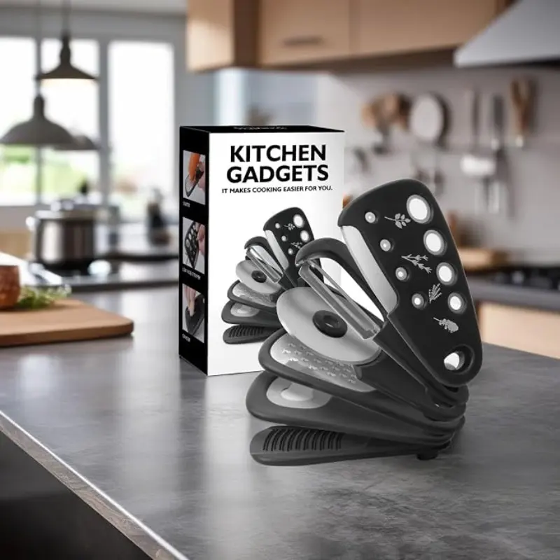 6-Piece Kitchen Tool Set, Space-Saving Cooking Tools, Includes Beer Opener, Herb Stem Remover, Ginger Shredder, Camping Mini Utensils, Multifunctional Cookware