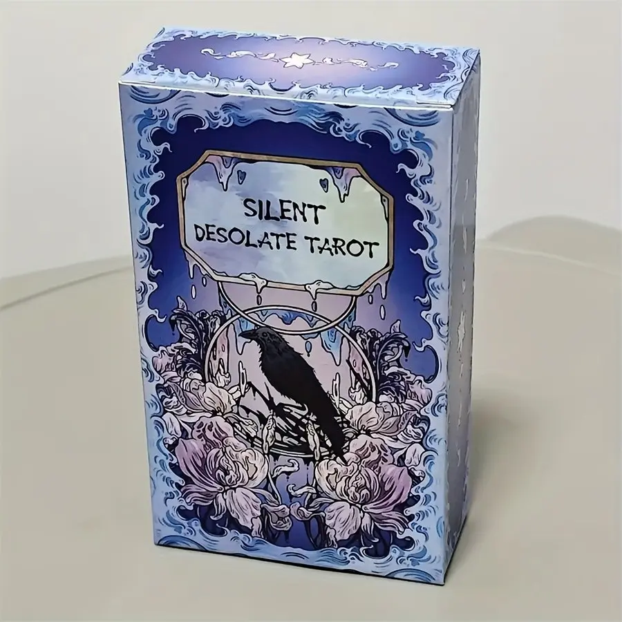Silent Desolate Tarot Cards, 78 Cartoon Tarot Cards, Tarot Card Set, Ideal for Beginners and Enthusiasts, Divination and Prediction, Spiritual Journey, Game Gift