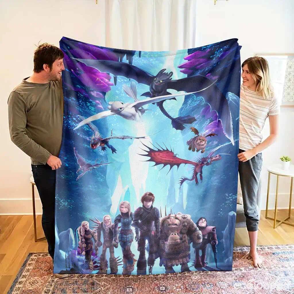 How to Train Your Dragon Flannel Blanket Toothless and Light Fury Fantasy Print UltraSoft Warm and Cozy Perfect for Movie Nights Home Decor Travel Unique Gift for Dragon Fans, Cozy Throw, Graphic Blanket, Aesthetic Decor, Plush Blanket, Comfortable Gift, How to Train Your Dragon Flannel Blanket Toothless and Light Fury Fantasy Print UltraSoft Warm and Cozy Perfect for Movie Nights Home Decor Travel Unique Gift for Dragon Fans, Cozy Throw, Graphic Blanket, Aesthetic Decor, Plush Blanket, Comfortable Gift,