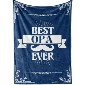 Opa Gifts for Grandpa, Throw Blanket for Grandfather, Presents from Grandchildren, Grandkids for Christmas, Birthday, Father's Day (50 x 60 inches)