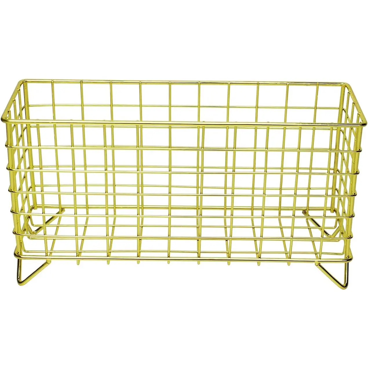 Metal Wire Storage Basket,Fruit Basket,Bathroom Shelf Rack,Iron Countertop Storage Rack Suitable for kitchen, bathroom, bedroom, living room ()