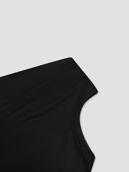 Women's Solid Off Shoulder Tee, Elegant Fashion Ruched Top for Daily Outdoor Wear, Ladies Clothes for All Seasons