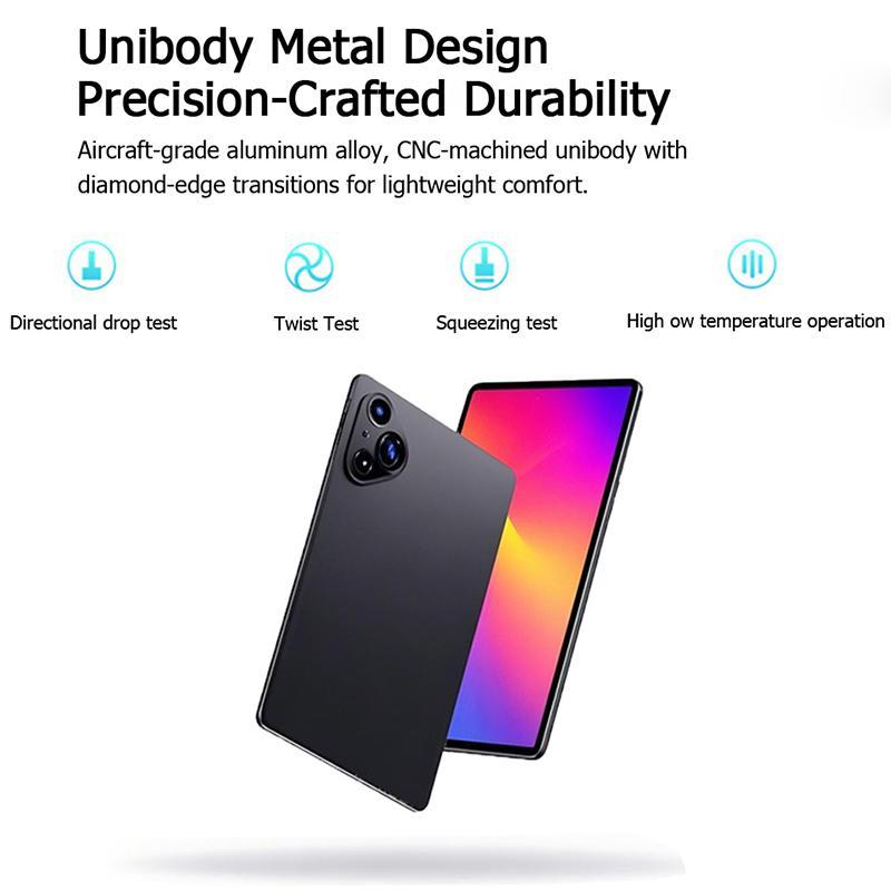 Latest 10.1 Inch Tablet PC, Android 13 System, 4GB RAM 64GB ROM, Octa-Core Processor, Eye-Care Function, 1920x1200 Resolution