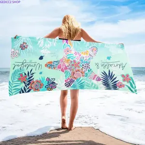 Ultra Absorbent Microfiber Beach Towel, Soft Lightweight Quick Dry Swim Towel for Beach, Pool, Travel, Camping & Bath, Sand-Free Multipurpose Towel for Women & Men